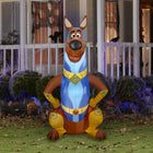 GEMMY Airblown Inflatable Halloween Super Scoob from SCOOB Movie - 60"-Includes stakes and tethers