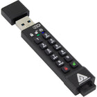 Apricorn Aegis Secure Key 3NX Encrypted USB 3.1 Gen 1 16 GB Flash Drive - Black-Eliminates factory default PIN vulnerability by forcing the enrollment of an Admin PIN prior to use. As with all Apricorn Aegis secure devices, there are no default passwords, and no back-doors. 