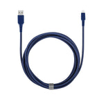 Artikl 10' Braided MFi Cable - Blue-Includes organization strap