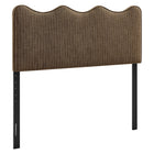 Modway Athena Striped Fabric Upholstered Full Size Headboard - Earth Stripe-Striped Linen-Like Fabric Upholstery