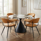 Zuo Sima Dining Chair - Brown-Dimensions: 22.0" L x 23.0" W x 30.3" H