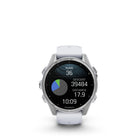 Garmin fēnix 8 - AMOLED Outdoor Recreation/Adventure Watches - 43 mm - Silver with Whitestone Silicone Band-8