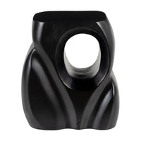 Zuo Trung Side Table - Black-Painted Mango Wood square shape tabletop