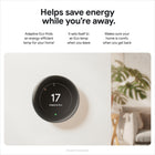 Google Nest Learning Thermostat (4th gen) with Nest Temperature Sensor (2nd gen) - Polished Silver-It usually takes 40 minutes or less. Just follow the step-by-step instructions in the Google Home app.