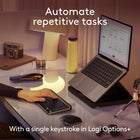 Logitech MX Keys Mini for Mac Minimalist Wireless Keyboard - For MacBook Pro, Macbook Air, iMac, iPad - Compact - Bluetooth -  Space Grey-Automate Repetitive Tasks: Easily create and share time-saving Smart Actions shortcuts to perform multiple actions with a single keystroke with the Logi Options+ app 
