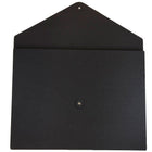 JAM Paper Kraft Button and String Tie Portfolio Jumbo - 12 1/2 x 16 1/2 x 1/2 - Black Recycled-Fashioned from 100% recycled durable kraft pressboard and features a secure button and string closure