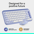 Logitech Pop Icon Bluetooth Keyboard & Mouse Combo - Lilac-9
