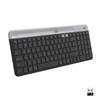 Logitech K585 Slim Multi-Device Wireless Keyboard - Graphite-Modern Design: The slim wireless keyboard profile and modern minimalist design transform and elevate your desk setup into a visual statement