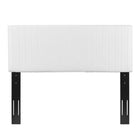 Modway Keira Faux Leather King/California King Headboard - White-Easy Wipe Clean Surface