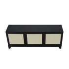Manhattan Comfort Sheridan 62.99" Mid-Century Modern TV Stand - Black-15.66" L x 62.99" W x 24.01" H