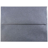 JAM Paper A2 Metallic Invitation Envelopes - 4.375" x 5.75" - Stardream Anthracite Black - 25 Pack -Colour: Stardream Anthracite