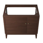 Modway Ledger 36" Wood Bathroom Vanity Cabinet - Walnut-9