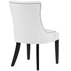Modway Regent Vinyl Dining Side Chair - White - 2 Pack-Elegant Tapered Legs