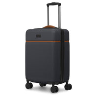 Bugatti Cannes 18.5" Hardside Carry-on Luggage - Black-Made of lightweight and resistant ABS/PC with Pu trims