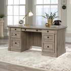 Sauder 65"W Palladia Executive Desk - Split Oak-7
