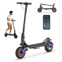 Gyrocopters Flash 6.0 MAX Electric Scooter for Adults & Teen - Speed 32 kmph - Range 40 km - Peak Motor 500W - 9" Tire - APP - Black-Reach your destination faster with a top speed of 32km/h (20mph)