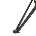 Outsunny 22" Folding Camping Table for Camping, Picnic, Hiking, BBQ, Fishing - Black-Simple, tool-free setup for added convenience