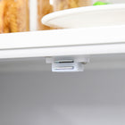 HOMCOM 31" L Storage Cabinet with Fretwork Doors and Shelf - White-Material: MDF 