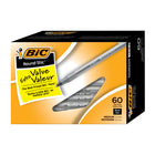 BIC Round Stic Ballpoint Pens - 1.0mm -  Black -  60 Pack-With Easy-Glide System Bic's exclusive ink technology, for smoother writing and a more vivid line. Feel the smoothness