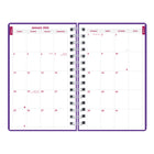 Brownline 2026 DuraFlex Daily Planner with Textured 2-Piece Poly Cover - 8" x 5" - Assorted Colours - English-Extra bonus pages include: three-year calendar, list of important dates, quarterly planners, interest table, metric conversion charts, maps and dedicated sections for cash records, contacts (telephone/address/email) and notes