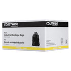 Coastwide Professional Garbage Bags - Strong - 30" x 38" - Black - 200-Pack-Black colour helps hide unsightly garbage and maintains a clean appearance