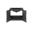 Modway Vitality 24" Bathroom Vanity - Grey/Black-8" Centerset Faucet Holes