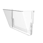 Storex Standard Wall Files Letter - Clear - 2 Pack-2 pack