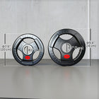 Soozier Weight Plates Set - 2-Inch Barbell Weights Set - 2 x 6 lb - 2 x 11 lb-Three grip holes extend bar-free workout options 