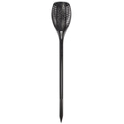 Truu Design Solar LED Fire Torch, 32 x 8.25 inches, Black-Measures 32" in height, 23.75" above ground, ground stake measures 8.25" in length