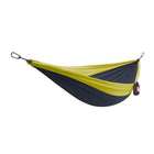 Grand Trunk Double Deluxe Hammock with Straps - Collegiate Navy /Charteuse-Includes 2 nautical-grade carabiners