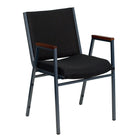 Flash Furniture HERCULES Series Heavy Duty Black Dot Fabric Stack Chair with Arms-Contemporary Style
