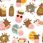 Eureka Brown Cows Chocolate Milk Scented Stickers - 6 Packs of 80-Add to graded assignments, classroom crafts, letters, party invites, cards, rewards, and more!