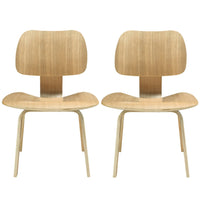 Modway Fathom Dining Chairs - Natural - 2 Pack-Perfect for dining or work use