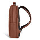 Champs Onyx Leather Compact Backpack - Brown-Top zip