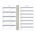 Blueline 13 Months Weekly/Monthly Academic Planner - July to July - 8" H x 5" W - Splash Design - English-Important events