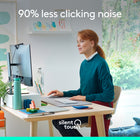 Logitech Signature M650 Wireless Mouse - Offwhite-Connect the way you like: Connect this cordless computer mouse in an instant via Bluetooth Low Energy or Logi Bolt USB receiver
