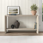 Hudson&Canal Osman 55"W Console Table - Alder White-Features easy assembly