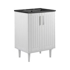 Modway Augusta 24" Bathroom Vanity - White/Black-Modern Bathroom Vanity