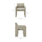 Modway Daven Fabric Upholstered Dining Chair - Linen-Fabric Upholstery