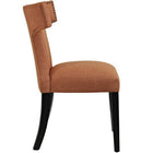 Modway Curve Fabric Dining Chair - Orange-Dense Foam Padding