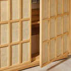 Modway Aiko Tall Japandi Storage Cabinet - 64" - Light Oak-Adjustable Shelves