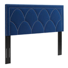 Modway Greta Performance Velvet Twin Headboard - Navy-Twin Headboard