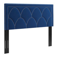 Modway Greta Performance Velvet Twin Headboard - Navy-Twin Headboard