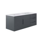 Modway Vitality 48" Double Sink Bathroom Vanity - Grey/White-Modern Bathroom Vanity