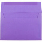 JAM Paper A8 Coloured Invitation Envelopes - 5.5 x 8.125 - Violet Purple Recycled - 50 Pack-Envelope Features: Straight gummed flap closure, high quality smooth paper finish, made with 30% recycled materials