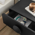 Modway Sonnet 2-Drawer Nightstand - Black-Full-Glide Drawers