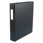 Wilson Jones Standard ENVI 1.5" D-Ring Storage Binder - Letter Size - 350 Sheet Capacity - Black-Standard Ring Binder with Top and Bottom Triggers