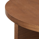 Modway Silas Round Wood Coffee Table - Walnut-7