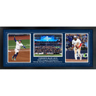 2025 ALCS Champions Triple with Vladimir Guerrero Jr and George Springer Celebration - Framed Print - 34" x 16"-Premium 8x10's framed