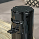 HOMCOM 46" H Freestanding Tower Fan for Home with Oscillating and 12H Timer - Black-2 ways to control, manual or remote 